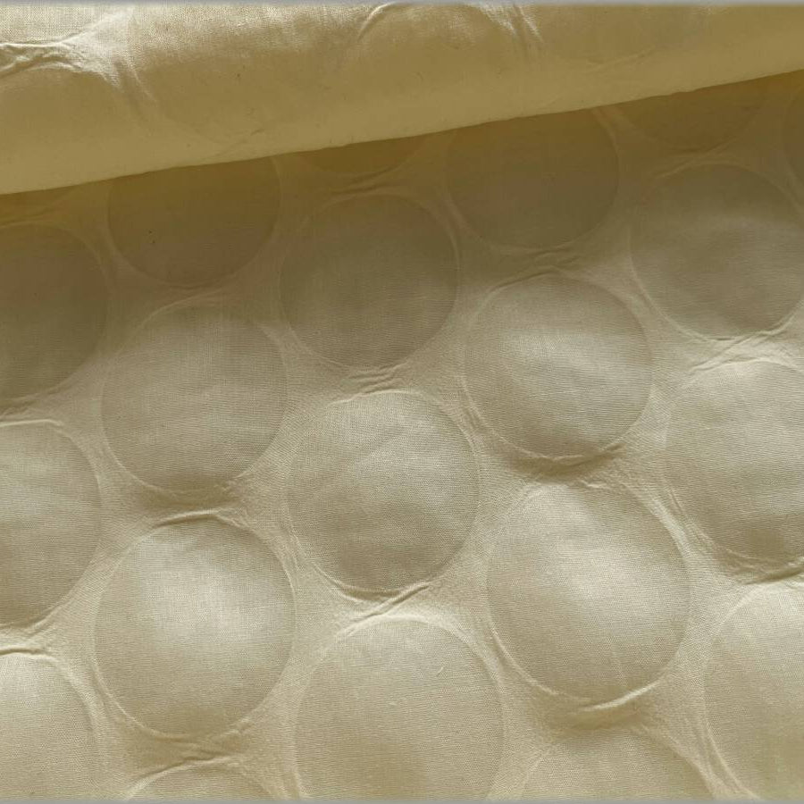 Polka Dot 80ct Cotton Lawn, Cream