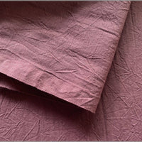 Hand-Dyed Wrinkle Finish Cotton Sheeting - Smoky Rose