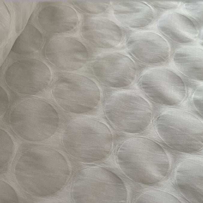 Polka Dot 80ct Cotton Lawn, Off White
