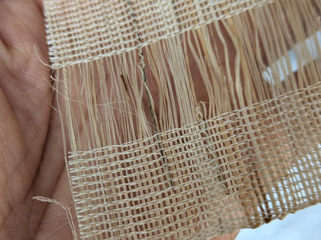 Openwork Ramie & Banana Fiber Cloth 8"w
