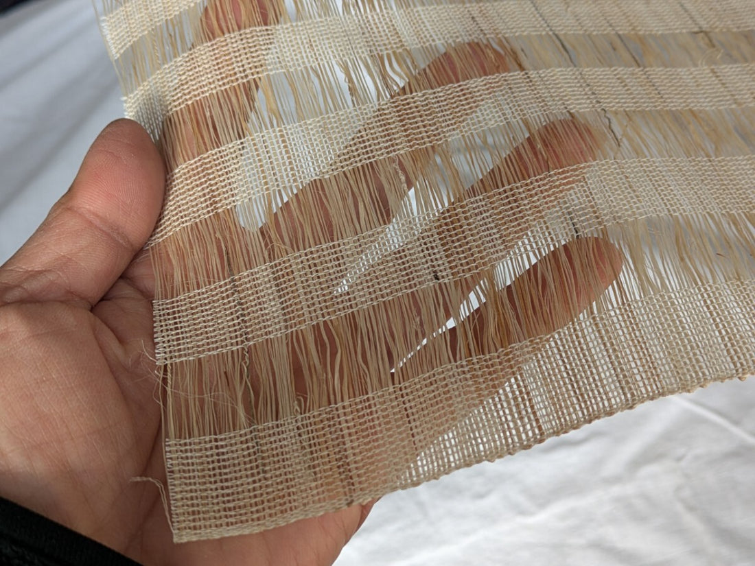 Openwork Ramie & Banana Fiber Cloth 8"w