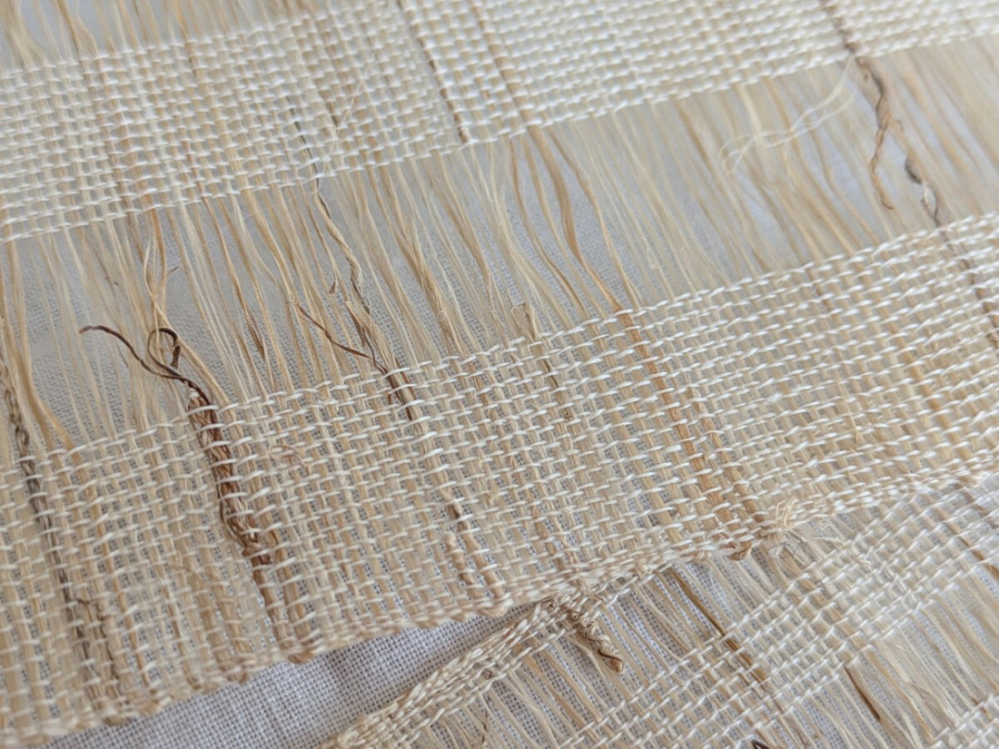 Openwork Ramie & Banana Fiber Cloth 8"w