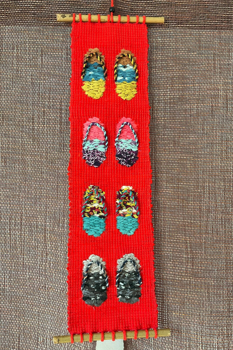 Four Sandals Sakiori Tapestry