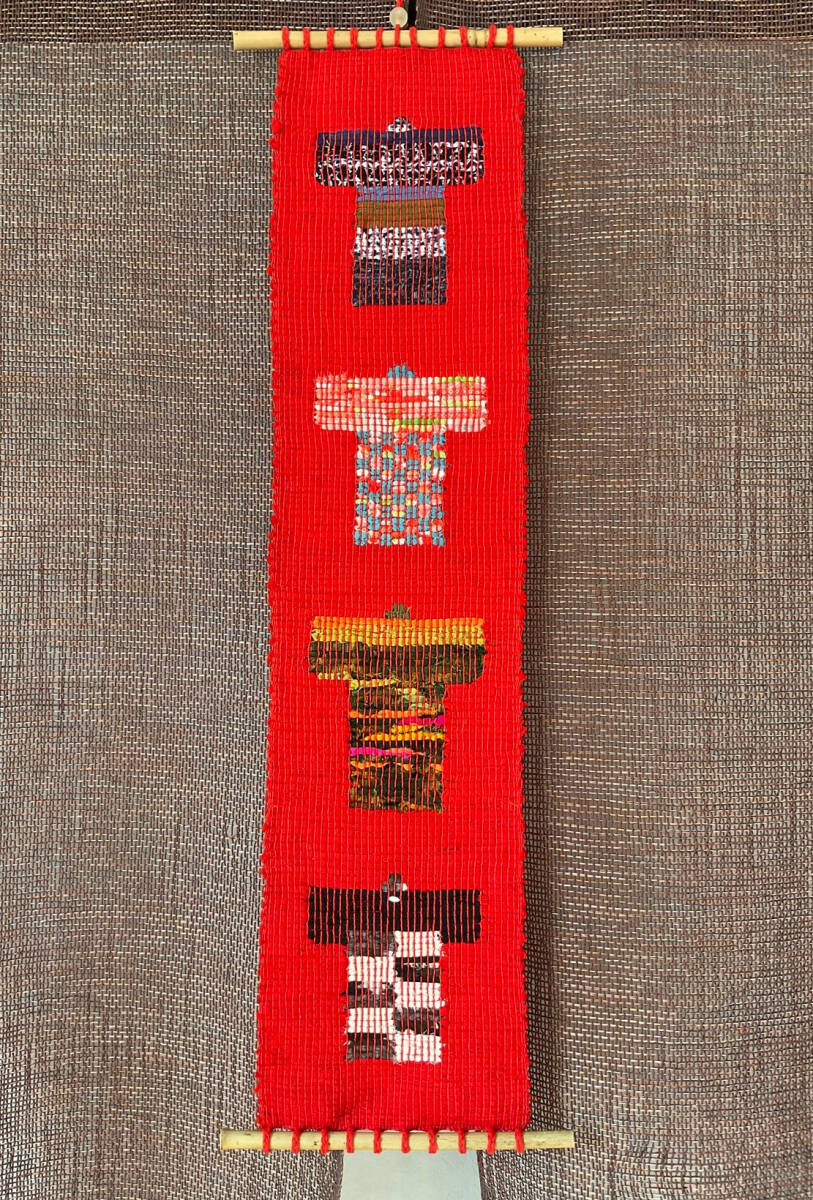 Four Kosode Sakiori Handwoven Tapestry