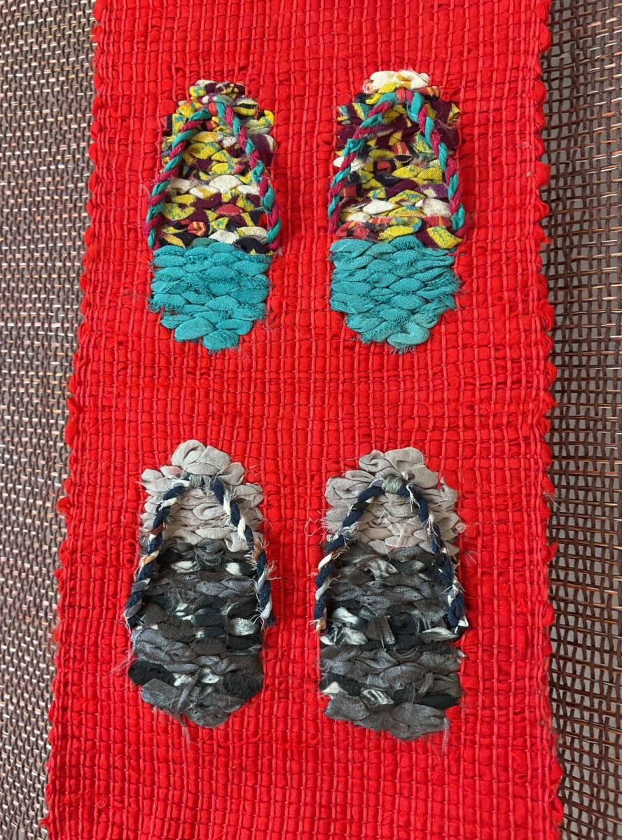 Four Sandals Sakiori Tapestry