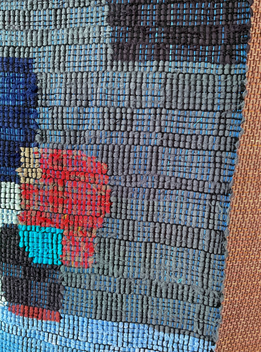 Distorted Blocks Sakiori Woven Scarf