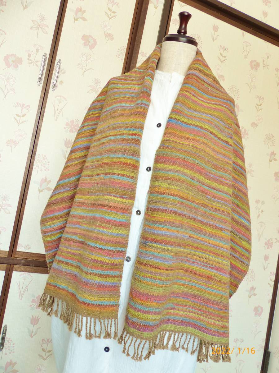 Indian Summer Sakiori Handwoven Shawl