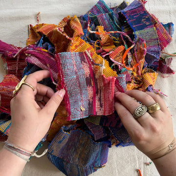 Rag Quilt Scrap Pack - mixed sizes