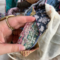 Kantha Tiny Stitch Scrap Pack - mixed sizes
