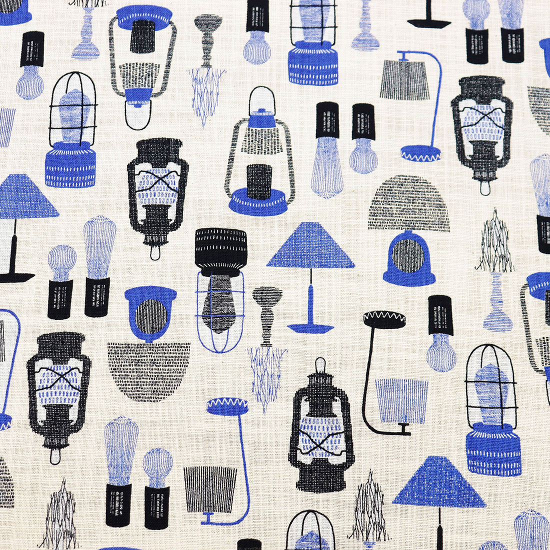 Lamp Cotton Slub Poplin - Blue