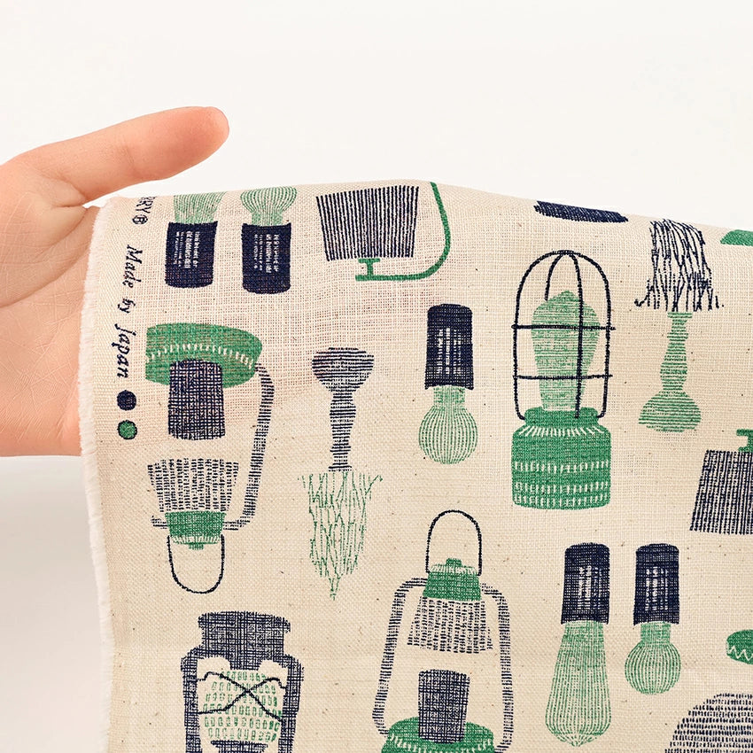 Lamp Cotton Slub Poplin - Green