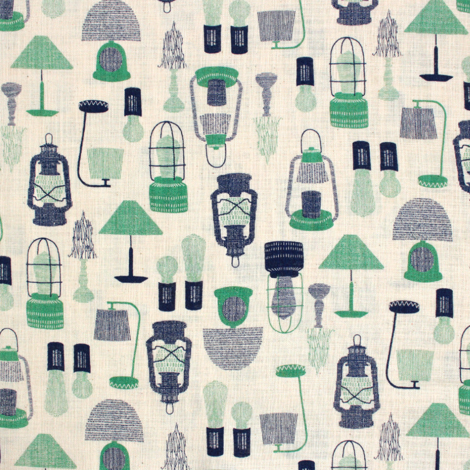 Lamp Cotton Slub Poplin - Green