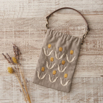Tulip Pouch Embroidery Kit