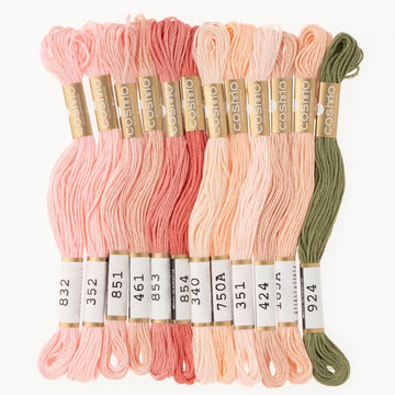 Embroidery Thread Pack - Peaches & Cream