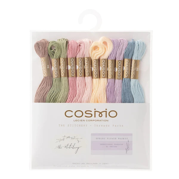 Embroidery Thread Pack - Spring Flower Basket