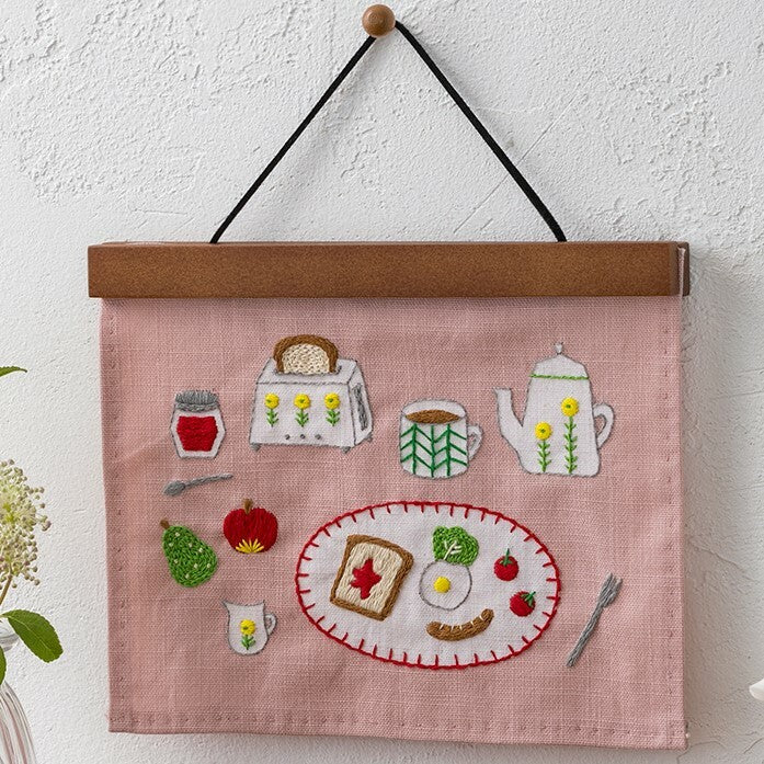 Breakfast Embroidery Kit by Mofu