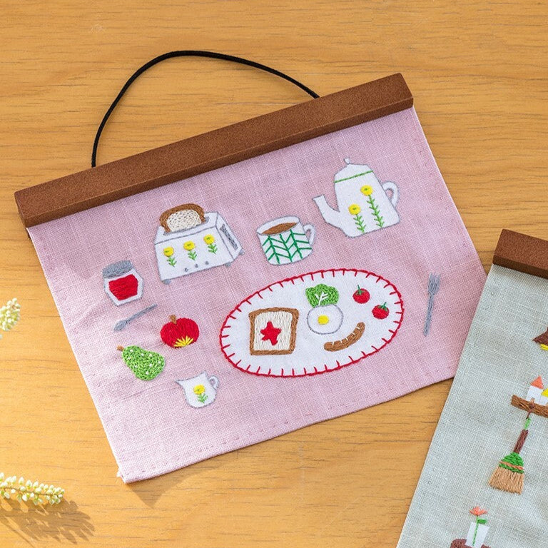 Breakfast Embroidery Kit by Mofu