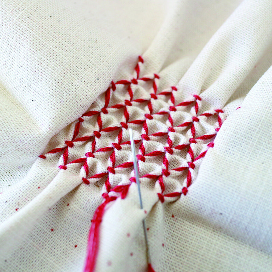 Sashiko Template, Diagonal Grid - 7mm + 8mm