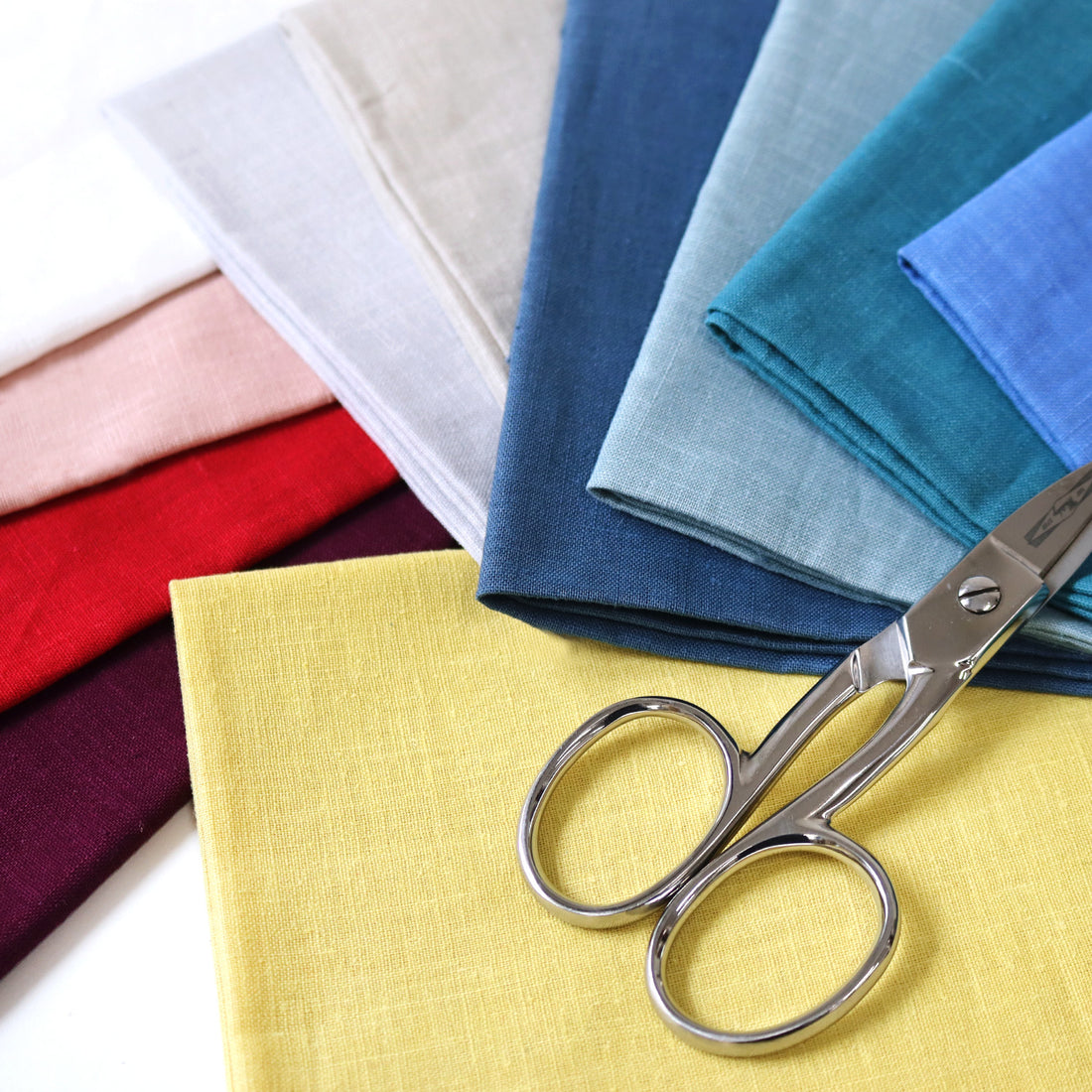 Linen Embroidery Cloth, Antique Rose