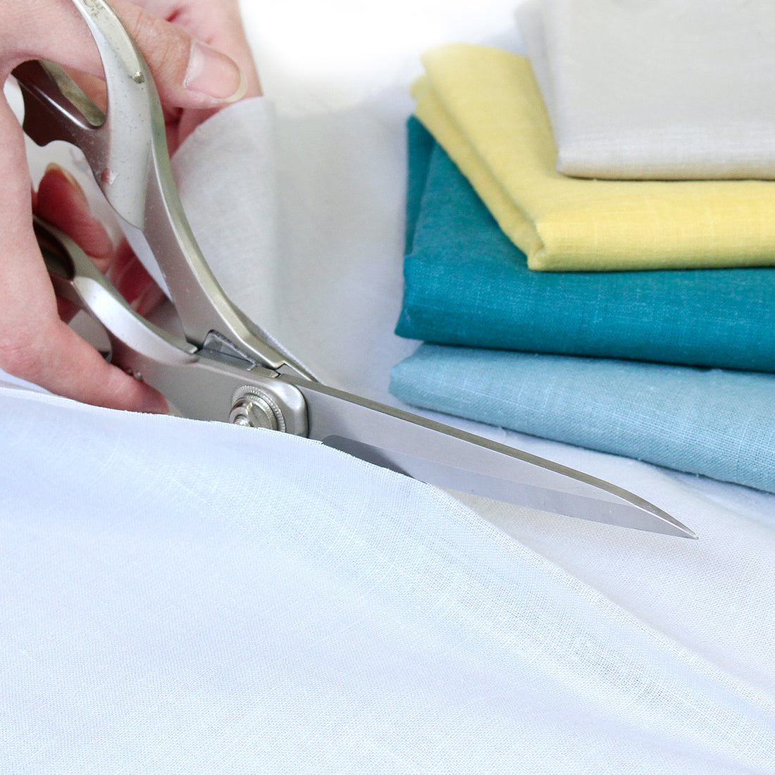 Linen Embroidery Cloth, Antique Rose