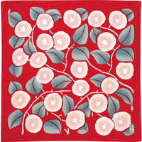 Camelia Furoshiki Wrapping Cloth, Red 19"