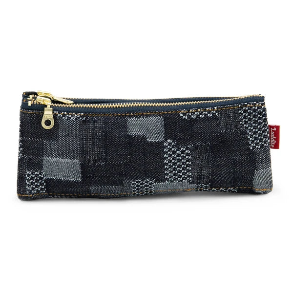 Okayama Denim Folding Case - Patchwork Grid
