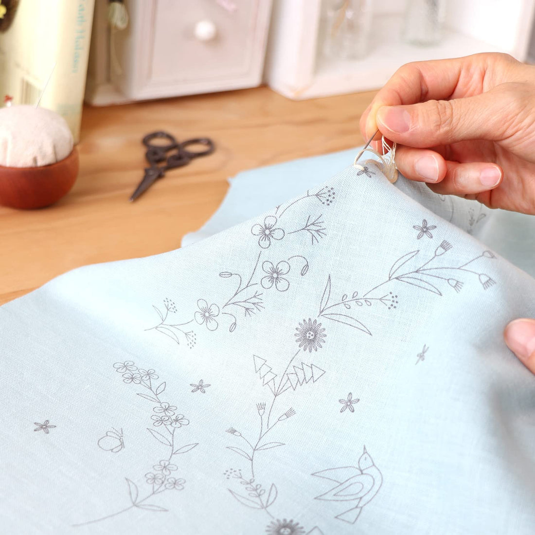 Spring Light Landscape Embroidery Kit by Alice Makabe