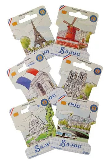 Ribbon/Thread Cards — Paris Motifs