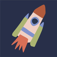 Rocket To the Stars Needlepoint Kit for Kids