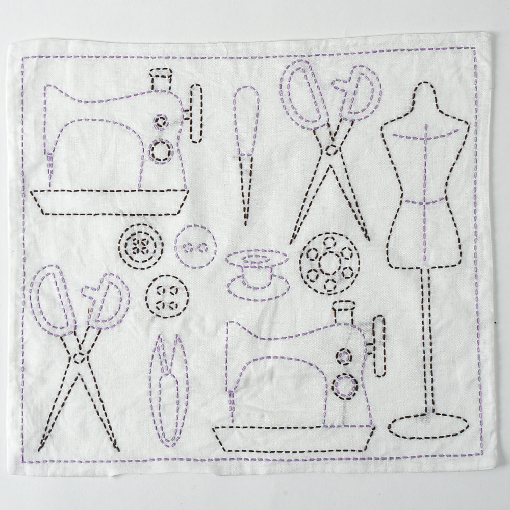 Sashiko Kit with Sewing Motif