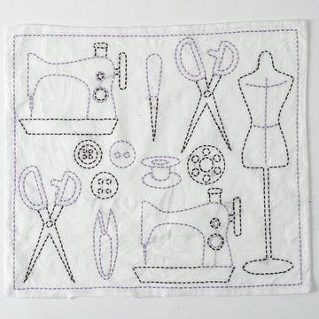 Sashiko Kit with Sewing Motif