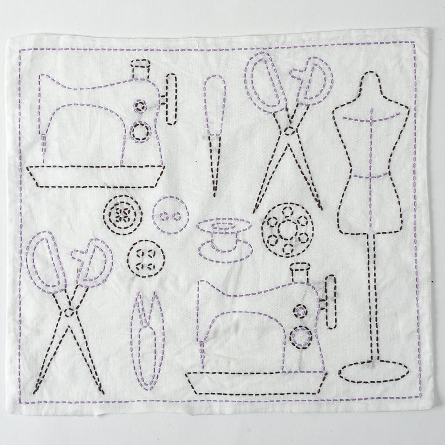 Sashiko Kit with Sewing Motif