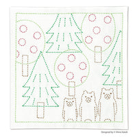Three Little Bears Sashiko Kit by Shinzi Katoh