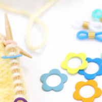 Flower Stitch Markers Set of 10