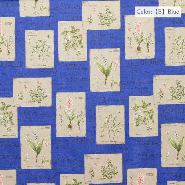 Suzuko Koseki Cotton 1/2 yd - Botanical Cards