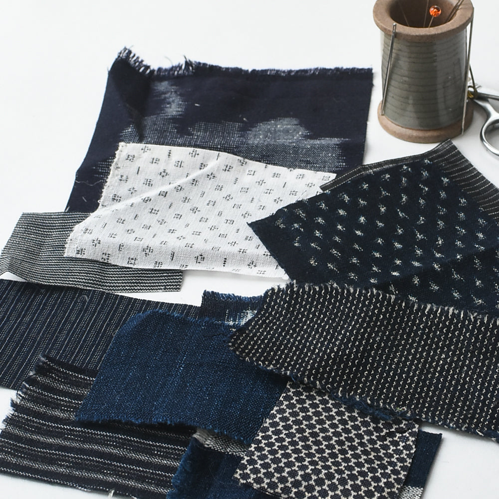 Vintage Japanese Fabric Pack - Indigo