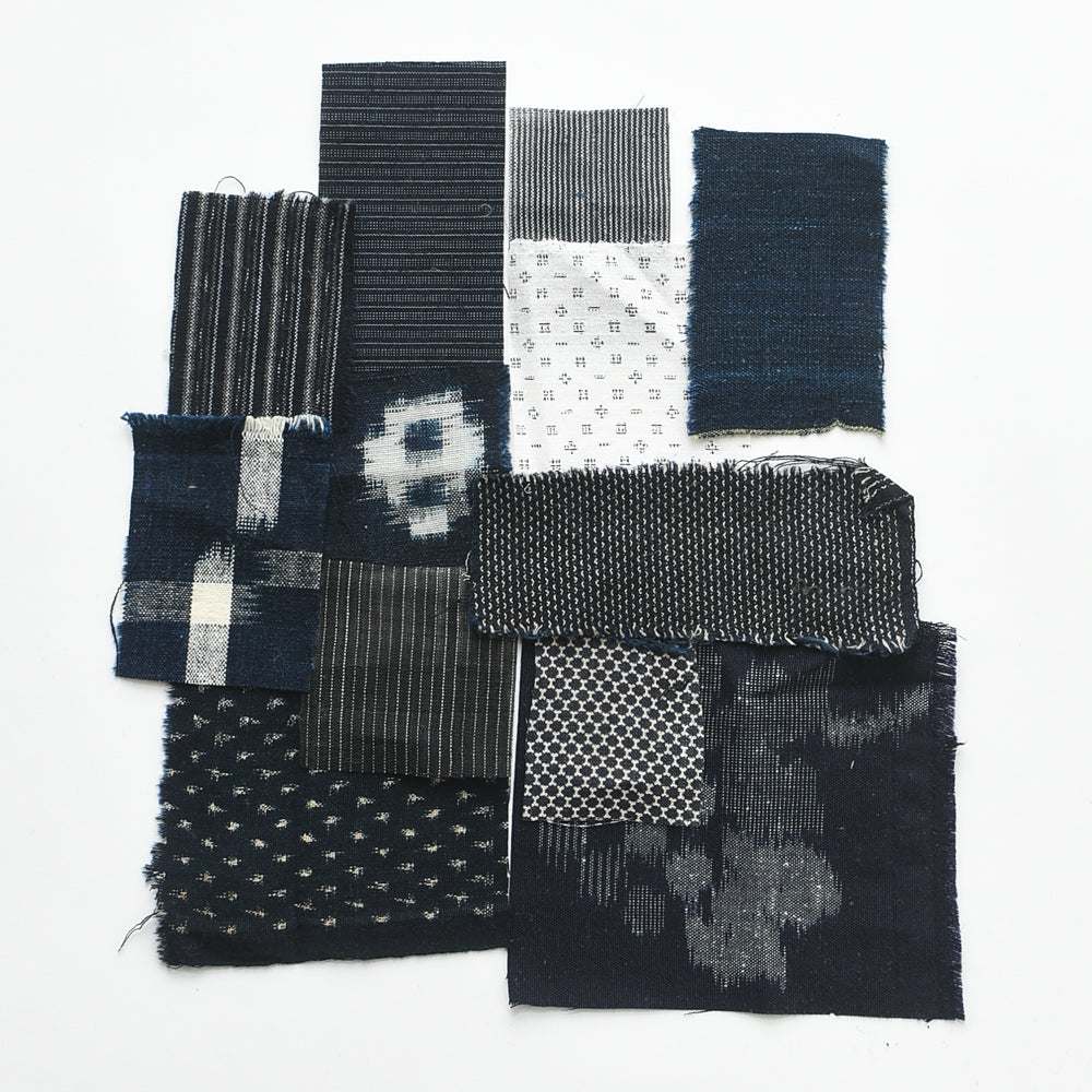 Vintage Japanese Fabric Pack - Indigo