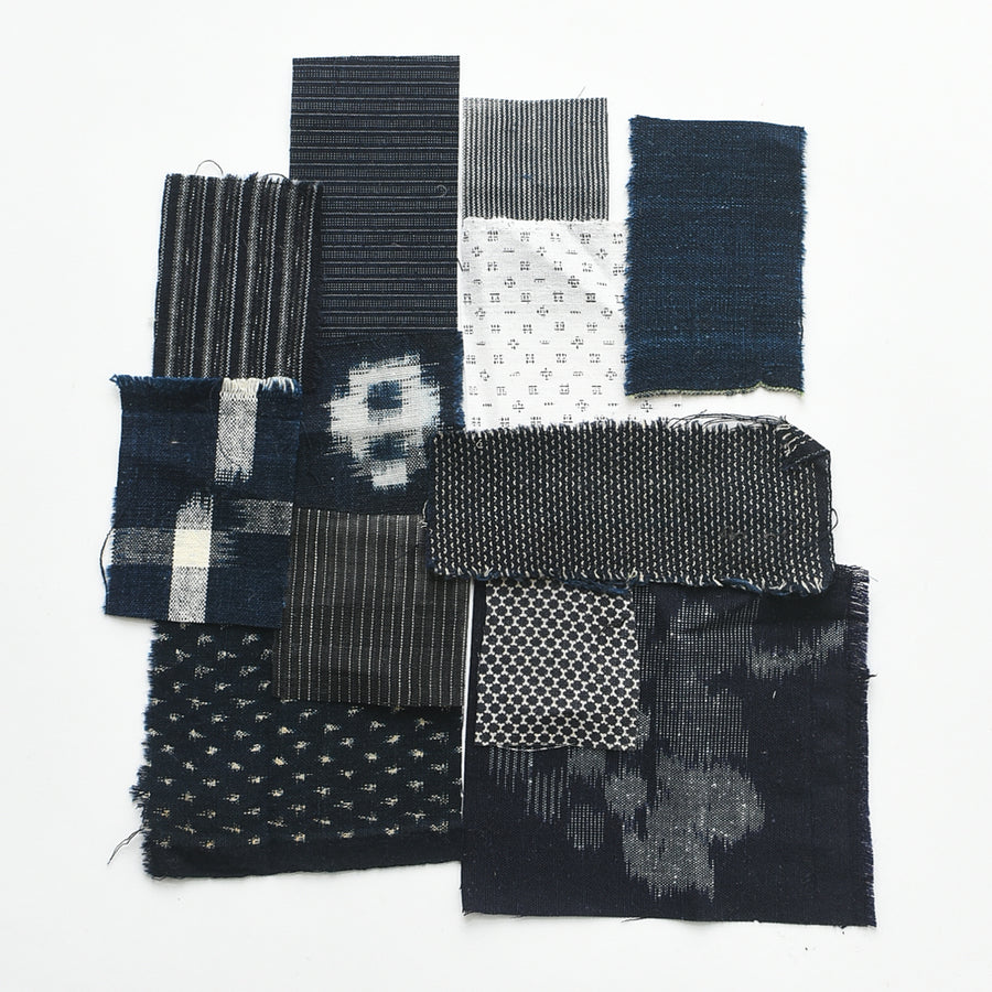 Vintage Japanese Fabric Pack - Indigo
