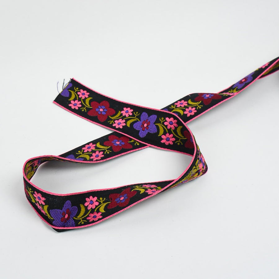 Vintage Floral Jacquard Ribbon, 1-3/4"