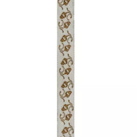 Sajou Woven Acorn Ribbon – Ecru & Beige