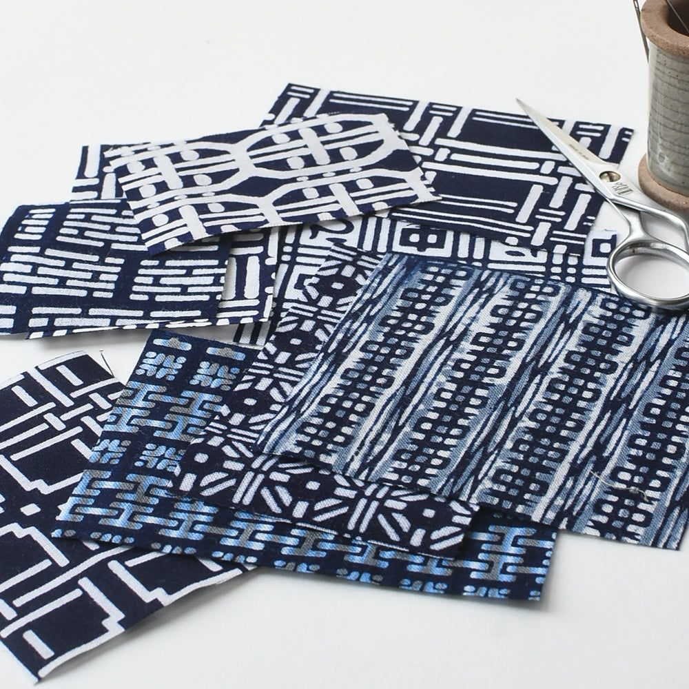 Yukata Cotton Fabric Pack - Indigo