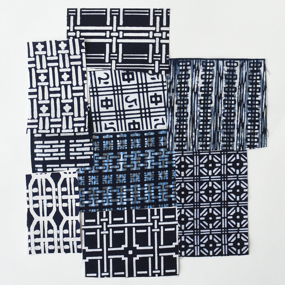 Yukata Cotton Fabric Pack - Indigo