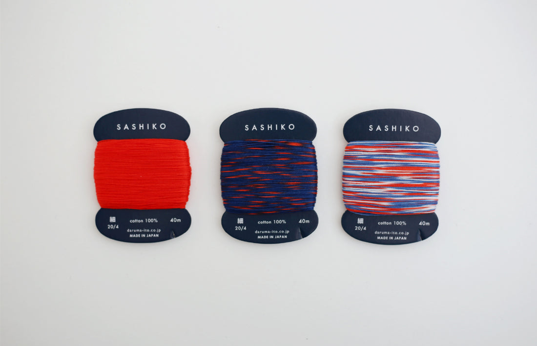 Sashiko Thread Daruma 100% Cotton Thread for Sashiko Stitching