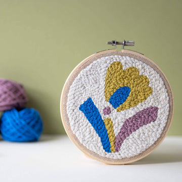 Abstract beginner punch needle kit
