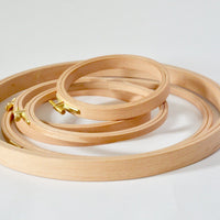 Wood Embroidery Hoops, Adjustable -- 16mm