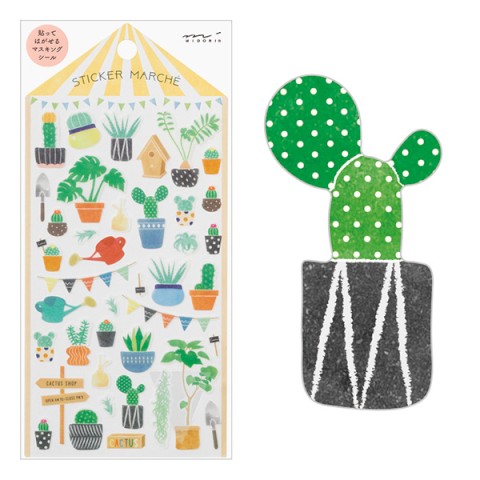 Marche Cactus - Midori Sticker Collection