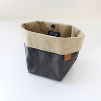 Waxed Canvas Bin/Pouch