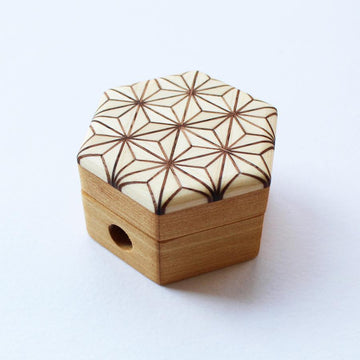 Parquet Pencil Sharpener, White