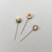 Parquet Flower Pins