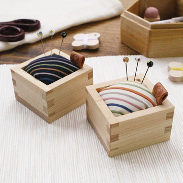 Kokura Pincushion with Shippo Glass Pins